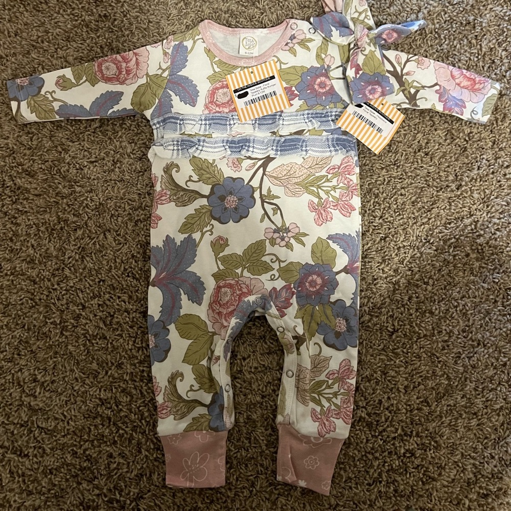 tesa babe jumpsuit +bow  new with tags